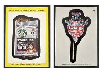 2024 Topps Wacky Packages ANS #48 BLOWN POP Finished Puzzle 3 Sticker Base - Image 1 of 4