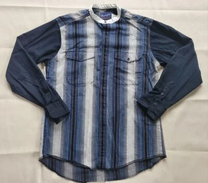 Camicia vintage Wrangler bottoni a righe western rodeo cowboy decespugliatore 16,5 35 L - Foto 1 di 13