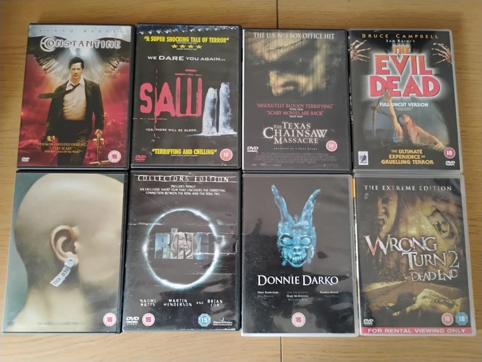 Horror Dvd Bundle X 8 .Saw Ii,Thx 1138,Wrong Turn 2 Etc - Image 1 of 4