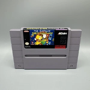 The Simpsons Bart's Nightmare Super Nintendo SNES Original & Getestet lose - Bild 1 von 10