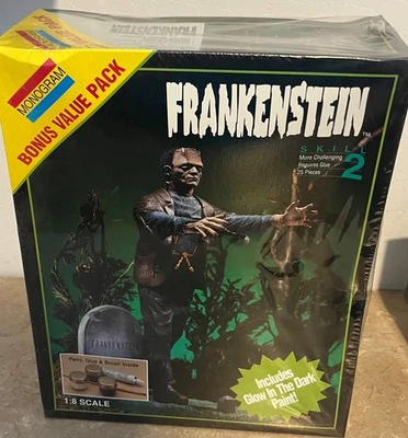 VINTAGE  RARE  1994 MONOGRAM PLASTIC 1:8 SCALE- FRANKENSTEIN SEALED - Image 1 of 4