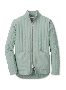 NEW Peter Millar Womens Pippin Quilted Travel Jacket Size S SMALL Sage LOG GREEN - Picture 1 of 7