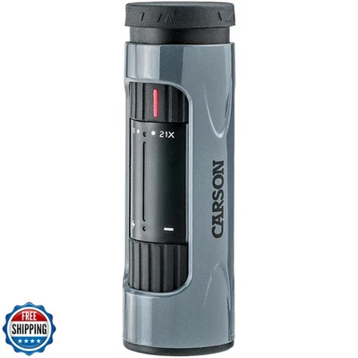Carson MonoZoom 7-21x21mm Zoom Monocular (ZM-721),Gray, XX-Large - Image 1 of 4