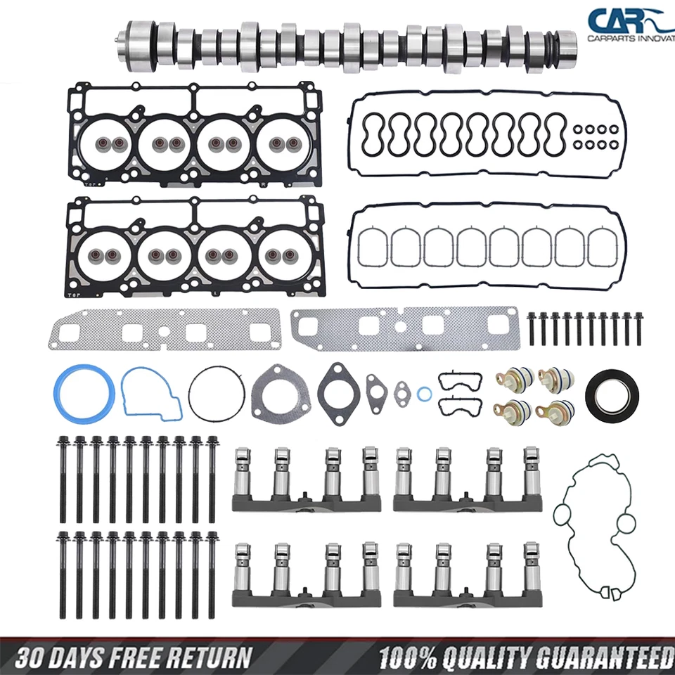NON MDS Camshaft Lifters Head Gaskets Kit for 05-08 Dodge Ram 1500 Chrysler Jeep Foto 1 de 4