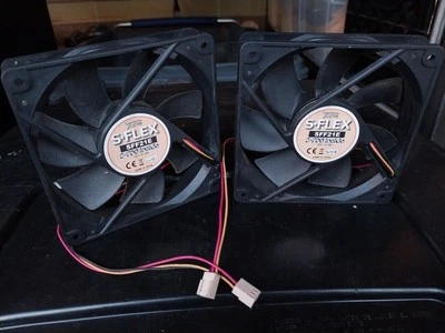 2 Fans 1 Money Scythe S-FLEX SFF21E DC12V 0.15A S-FDB Bearing Ultraquiet Tested - Image 1 of 2
