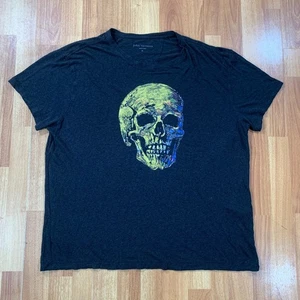 John Varvatos Hemd Herren Extra Large Schwarz Totenkopf Grafik - Bild 1 von 9