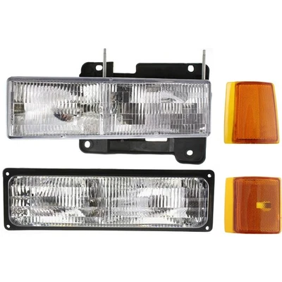 Headlight Kit For 94-98 GMC C1500 K1500 Yukon K1500 Suburban Left Composite Type - Image 1 of 4