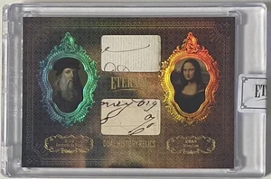 Tarjeta reliquia carta manuscrita corte Leonardo Da Vinci Mona Lisa 2024 Eterno 95/99 - Imagen 1 de 4