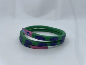 Handgefertigter handbemalter Holz Schlange Serpentin Armreif Armband Made in Mexico - Bild 1 von 8