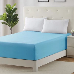 Fitted Sheet, Extra Deep Pocket Fits Deep Mattress, Luxury Soft Fitted Sheet ... - Picture 1 of 5