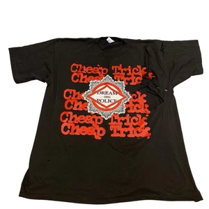 1996 Cheap Trick T-Shirt Size XL Thrashed Dream Police Tour USA Holes Throughout - Picture 1 of 22