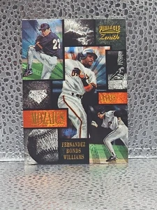 1996 Zenith Mozaics Barry Bonds Matt Williams Osvaldo Fernandez #4 GIANTS Insert - Picture 1 of 2