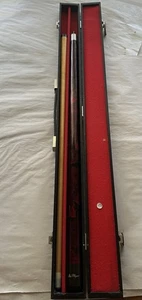 Taco de billar Players 501 - Palo de billar de 2 piezas con estuche - Diseño de mármol rojo - Imagen 1 de 7