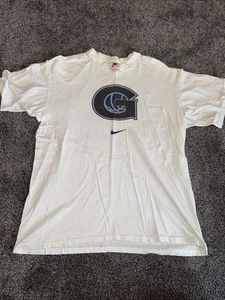Vintage Nike Georgetown Hoyas Basketball NCAA T-Shirt Men's M Center Swoosh Rare - Picture 1 of 6