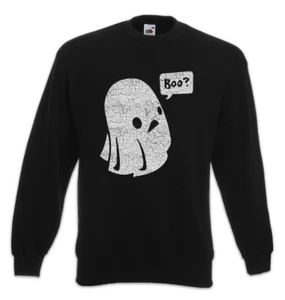 Boo I Sweatshirt Pullover Fun Ghost Spirit Nerd Geek Halloween - Picture 1 of 1