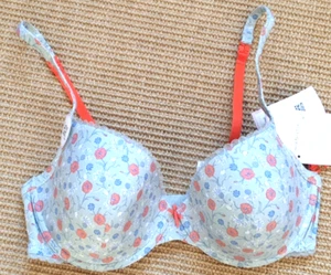 BH Bee Dees BeeDees Gr.75 D blau mit Blumen Bee Casual 1A süss weich Neu - Bild 1 von 1