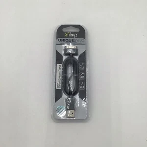 iFrogz UniqueSync USB Cable (Black) Compatible with iPad, iPhone, iPod NEW VTG - Picture 1 of 4