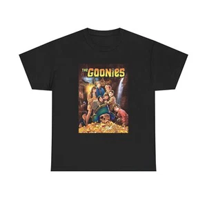 The Goonies Tshirt Vintage Movie Poster 90s Comedy Retro Unisex Heavy Cotton Tee - Picture 1 of 9