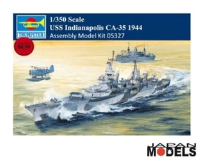 USS INDIANAPOLIS CA-35 1944 1/350 Plastic Model Kit Trumpeter 05327 - Imagen 1 de 2