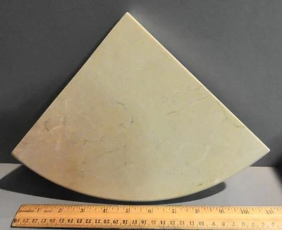 8" MARBLE CREMA MARFIL CORNER SOAPDISH SHELF SHOWER TUB ALMOND / BONE COLOR NEW  - Image 1 of 3