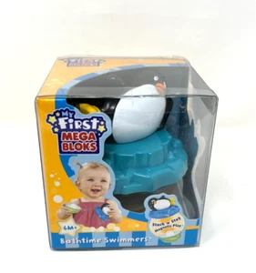My First Mega Bloks Bathtime Swimmers 6M+ Penguin 7262 - Picture 1 of 5
