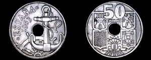1963 (63) Spanish 50 Centimos World Coin - Spain - Picture 1 of 1