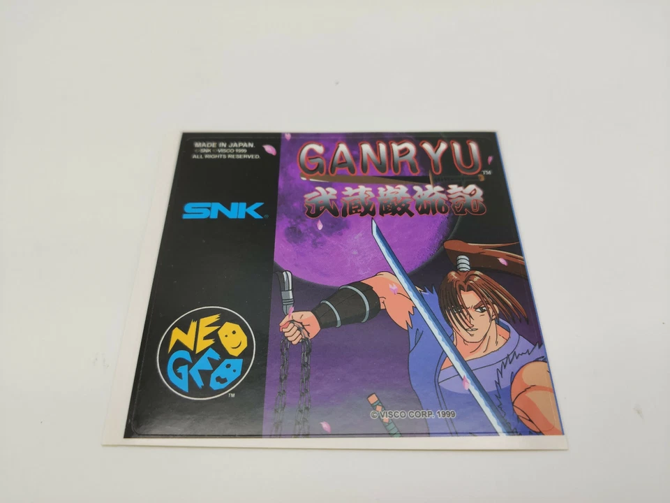 Autocollant Ganryu Japon Version Neo geo aes Nouveau - Photo 1/1