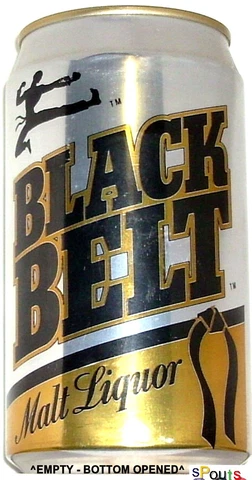 BLACK BELT MALT LIQUOR MIX  MARTIAL ART BEER CAN NEW YORK KARATE JUDO CAGE FIGHT Cover