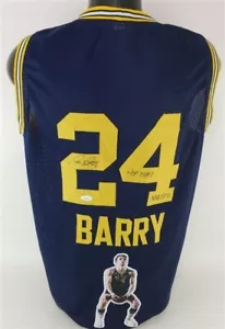 Rick Barry Signed San Francisco Warriors Jersey (JSA COA) 1975 NBA Champs - Picture 1 of 8