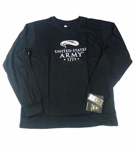 US Army Men's United States Army Long Sleeve Tee Black XXL Size - Picture 1 of 3
