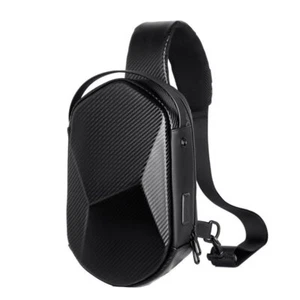 Funda rígida USB USB USB conector para auriculares bolso de pecho para hombre elegante bolso de hombro - Imagen 1 de 24