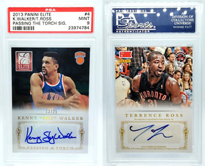 /25 Kenny Walker / Terrence Ross AUTO PSA 9 2013-14 Elite Autograph SP #4 Torch