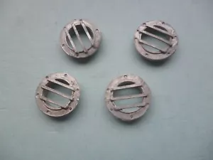 Model boat 14mm wide grated portholes x10 Pcs White metal. - Picture 1 of 3