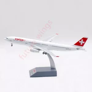1:200 B-Models Swiss A330-300 HB-JHG Aircraft Model With Stand - Picture 1 of 15