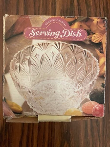 VINTAGE! CRYSTAL GALLERIES CRYSTAL SERVING DISH NEW IN BOX - Bild 1 von 2