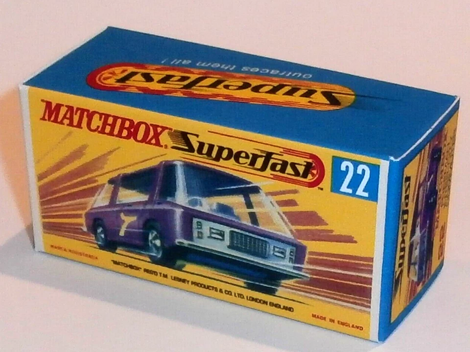 Matchbox Superfast No 22  Freeman Inter-City Comm Empty Repro G Style Box - Image 1 of 1