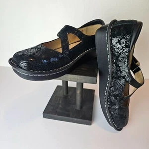 Alegria by PG Lite Dayna Suede Flatform Crisscross Mary Jane Flatform, 39W - Picture 1 of 10