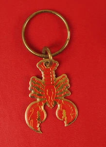 VINTAGE RED LOBSTER OCEAN CLAMBAKE SOUVENIR KEY CHAIN FUN WOW BEACH FUN DINING ! - Picture 1 of 1
