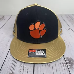 NEW Nike Clemson Tigers NCAA National Champions Snapback Cap Hat Gold Black NWT - Picture 1 of 9