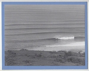 SUNSET BEACH, HALEIWA, EPIC DAY 1972 F/PAUMALU SATELLITE DISH 8X10" ON BLU MAT   - Picture 1 of 1