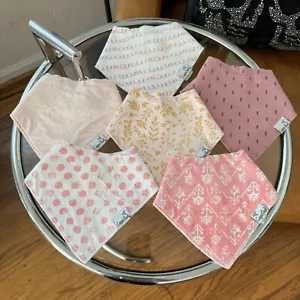 Copper Pearl Baby Bandana Bibs - 6 Pack Soft Cotton Baby Bibs for Drooling and T - Picture 1 of 5