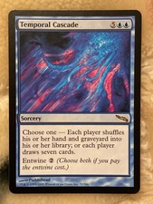 TEMPORAL CASCADE, Mirrodin 2003, Rare, MAGIC GATHERING CARD, MTG, 52/306