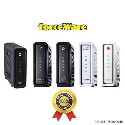 Arris Motorola SB6141 DOCSIS 3.0 Cable Modem with forceWare - Image 1 of 2