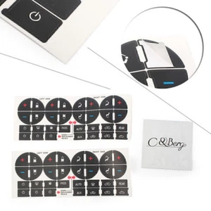 AC Dash Button Repair Kit Decal Stickers for Chevy Silverado GMC Sierra 2007-13 - Picture 1 of 7