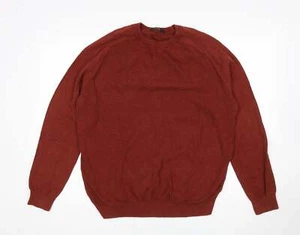 George Mens Brown Cotton Blend Jumper Size L - Picture 1 of 12