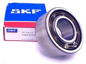SKF 3308 ATN9 C3 Angular Contact Ball Bearing Double Row, No Seals 40x90x36.5 mm - Picture 1 of 4