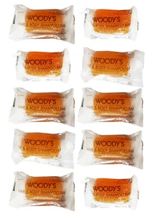 WOODY'S QUALITY GROOMING HAIR & BODY SHAMPOO BAR FOR MEN 0.6 OZ. (10PCS) - Picture 1 of 2