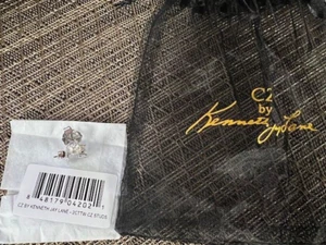 Round CZ Classic Earrings by kenneth jay lane, new in bag - Picture 1 of 1