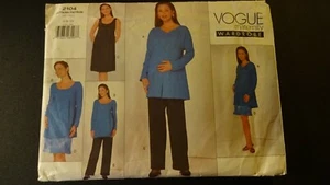 VOGUE 1998 Sewing Pattern #2104 Maternity Outfit Clothes Szs 6 8 10 Uncut - Afbeelding 1 van 7