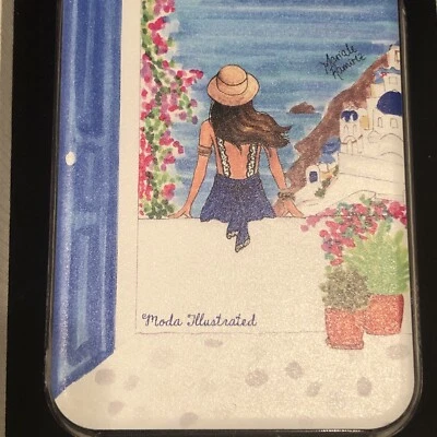 Casetify X Moda Illustrated IPhone Case Fashion Travel Europe Clear & Colorful - Image 1 of 4